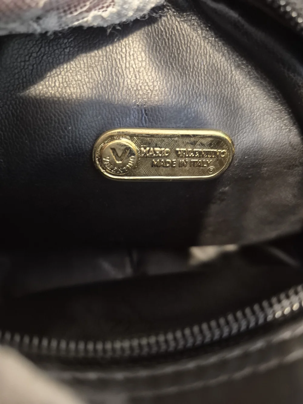 Mario Valentino V-Strap Quilted Crossbody Bag